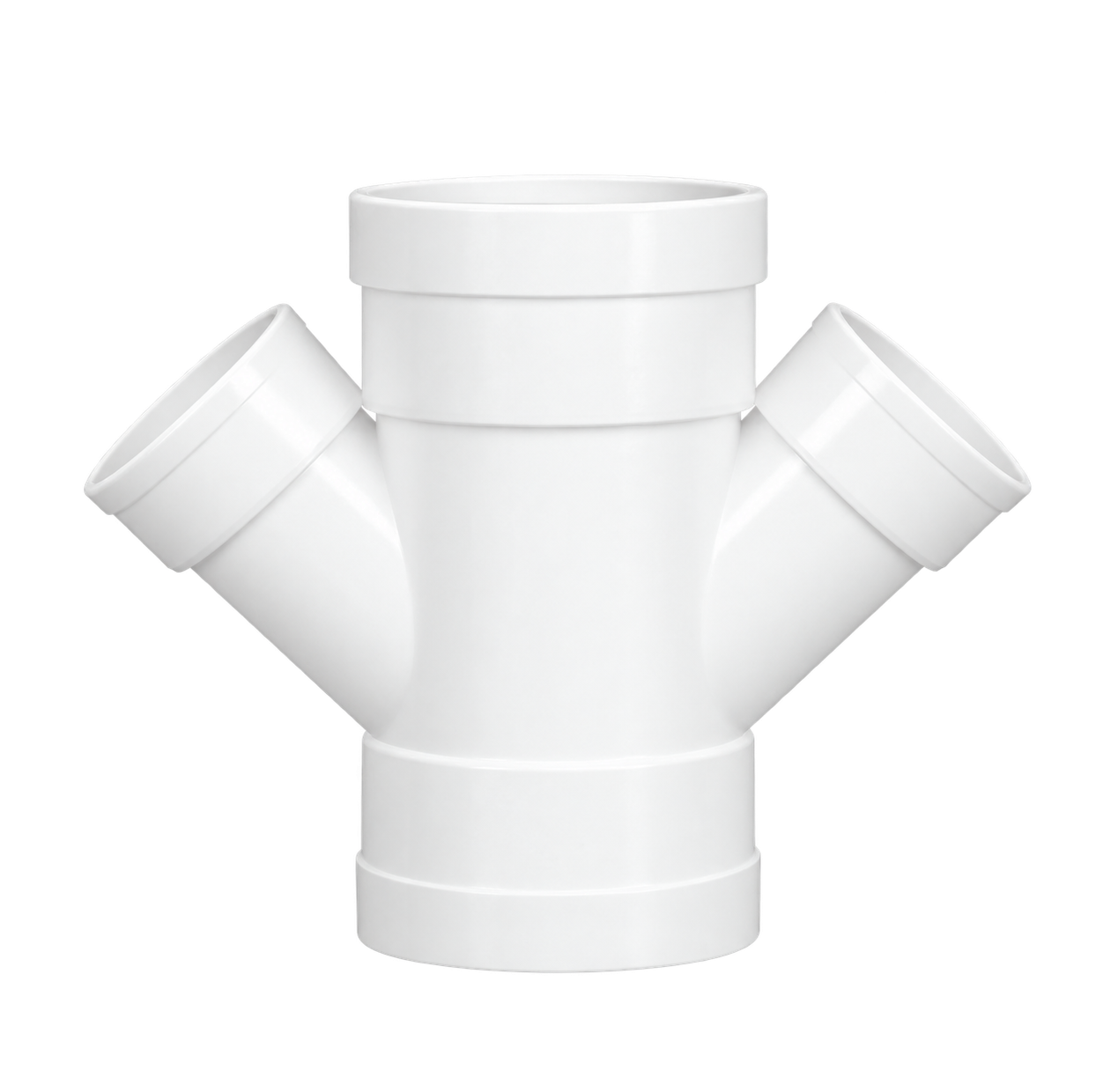 ដំណបួនផ្លូវរាង Y បន្ថយទំហំ PVC-U 45°
