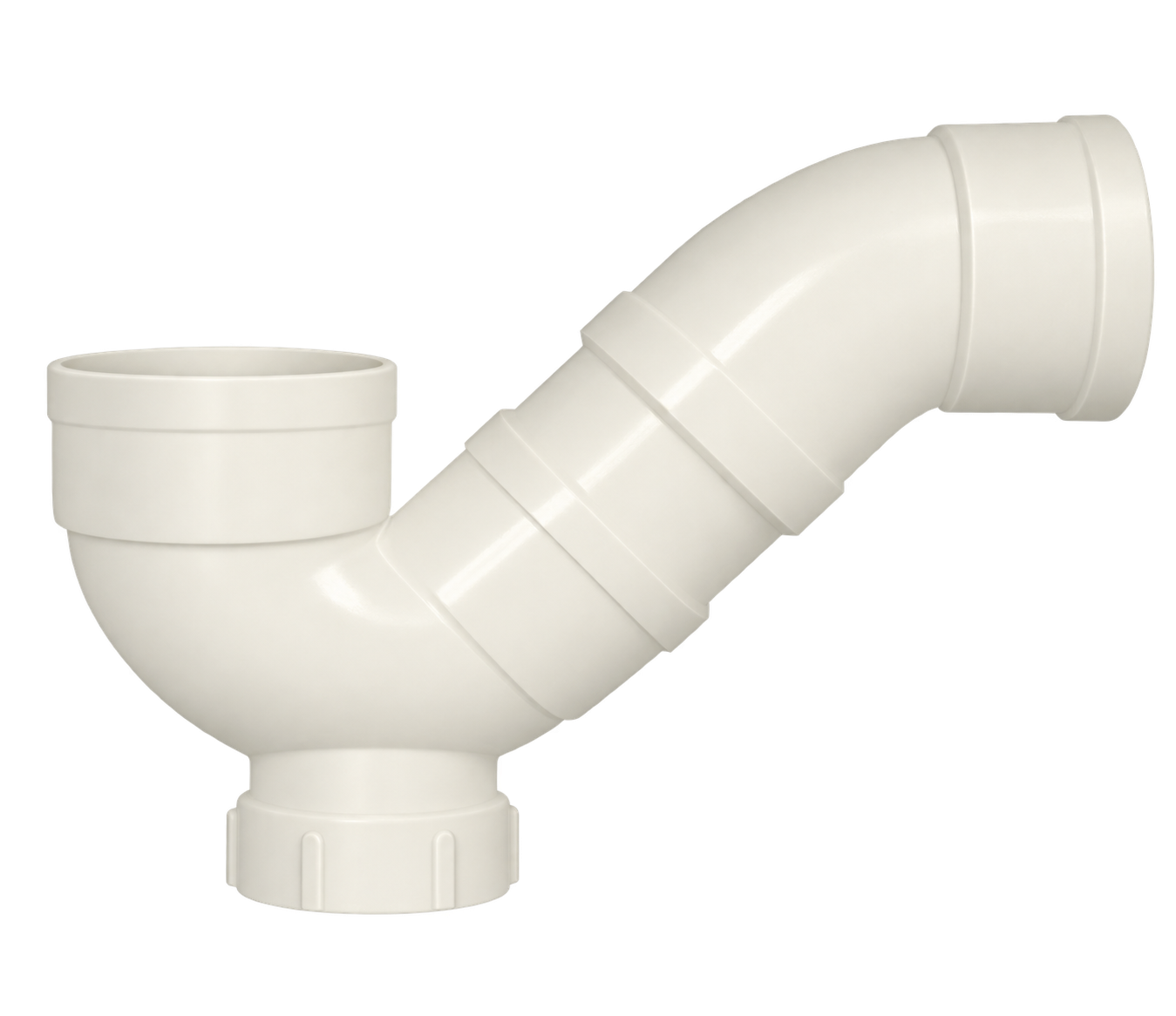 ដំណទប់ក្លិនរាង P ពន្លូត PVC-U មានរន្ធត្រួតពិនិត្យ