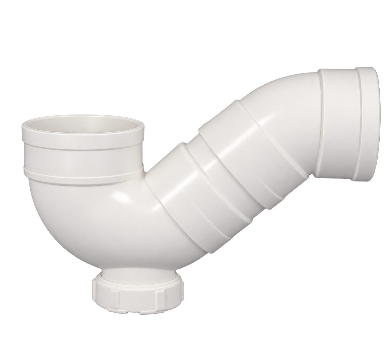ដំណទប់ក្លិនរាង P PVC-U មានរន្ធត្រួតពិនិត្យ