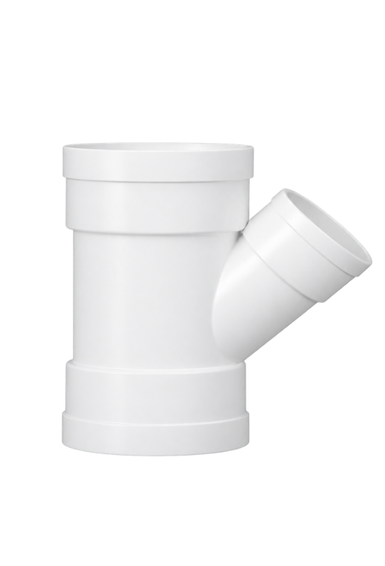 ដំណបីផ្លូវបន្ថយទំហំ PVC-U 45°