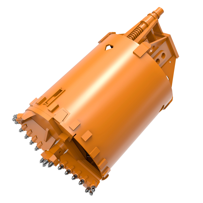 Rotary Rock Drilling Bucket for weak rock and up to coarse gravel foundation piles