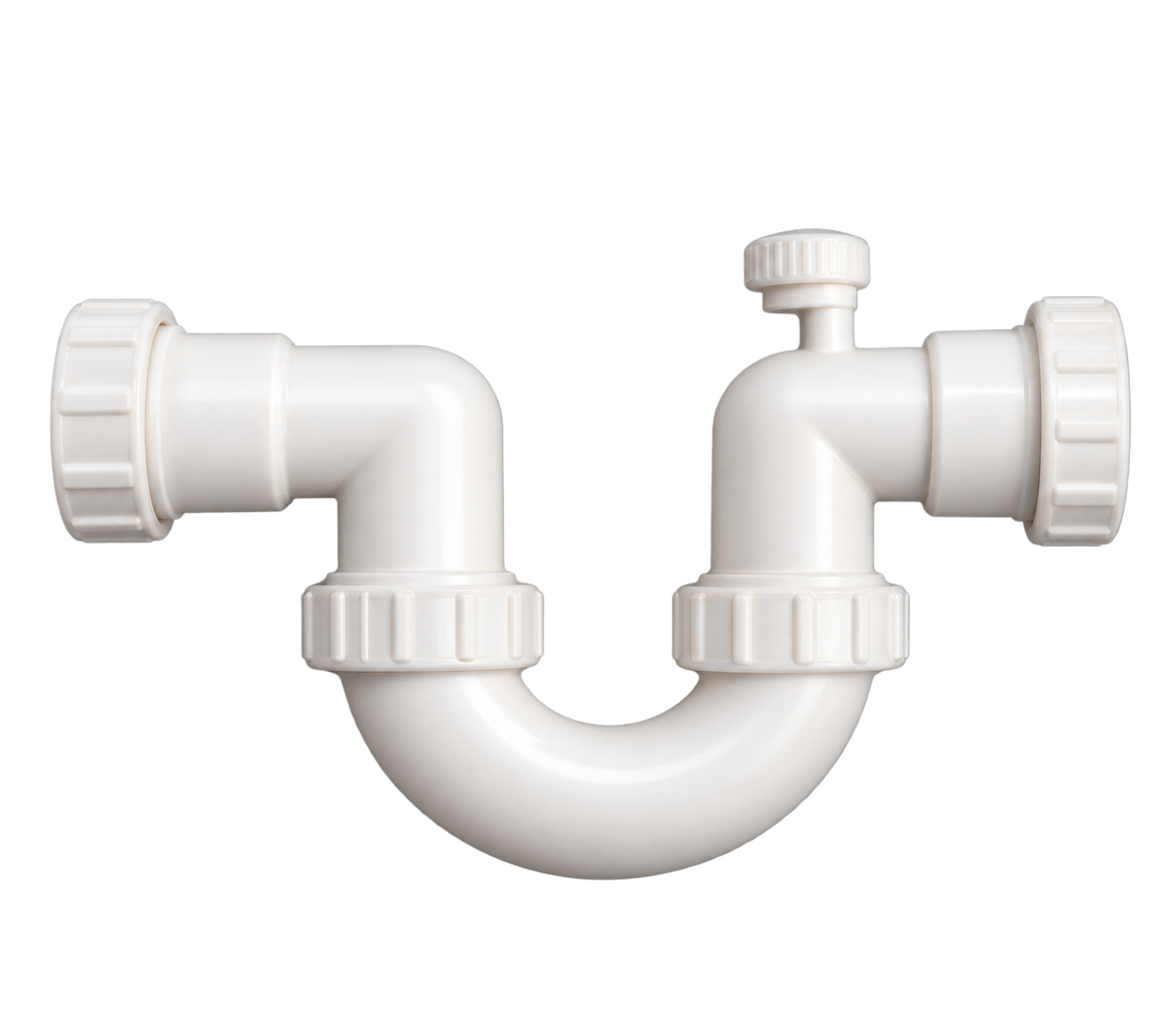 ដំណទប់ក្លិនរាង U PVC-U មានដំណភ្ជាប់ស៊ីផុង