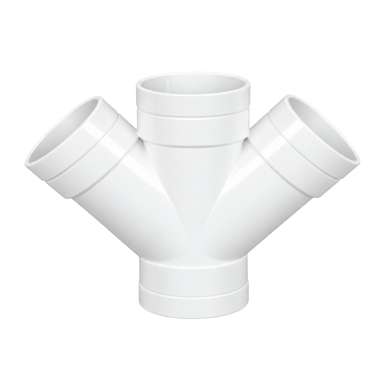 ដំណបួនផ្លូវរាង Y ទំហំស្មើ PVC-U 45°