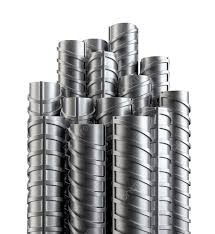 Steel Reinforcements Isolated On White Rebar
