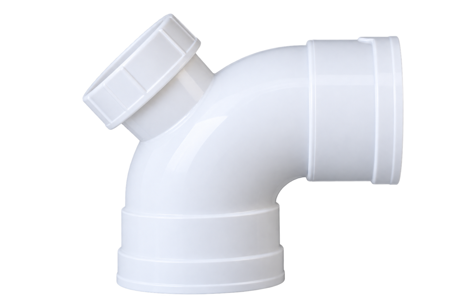 កែង PVC-U 90° មានរន្ធត្រួតពិនិត្យ