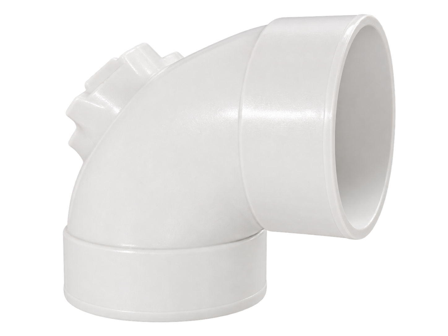 កែងផ្សារ PVC-U 90° មានរន្ធត្រួតពិនិត្យ